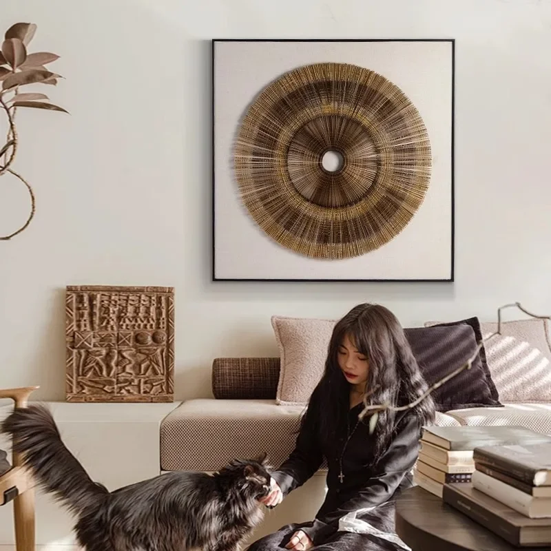 Sala de estar, pintura decorativa, abstrata, área de lazer, parede de fundo, murais, arte, pinturas suspensas