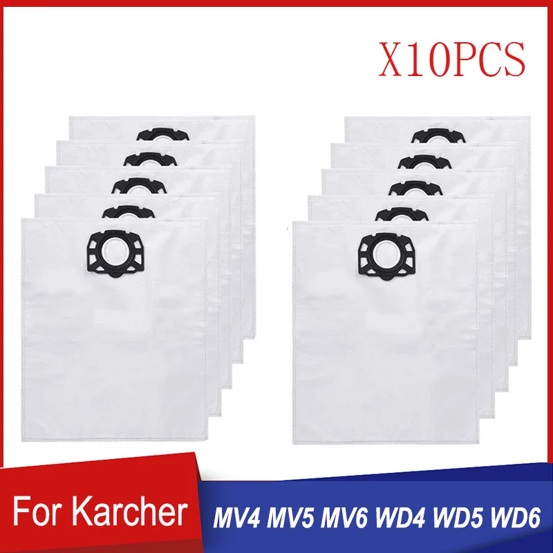 Replacement Dust Bag Compatible For Karcher WD4 WD5 WD6 MV4 MV5 MV6 Wet & Dry Vacuum Cleaner Accessories Vacuum Bag