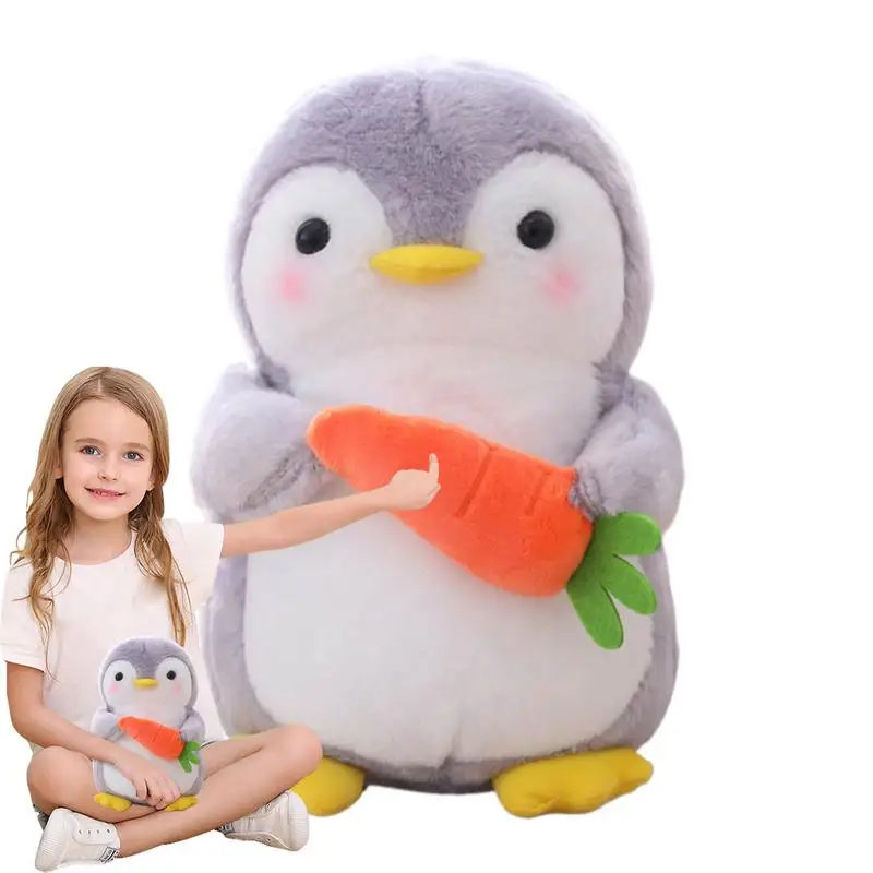 

Stuffed Penguin Plush Cute Plushie Penguin Toys Penguin Carrot Plush Pillow Penguin Plushie Stuffed Toys Plush Doll For Boys