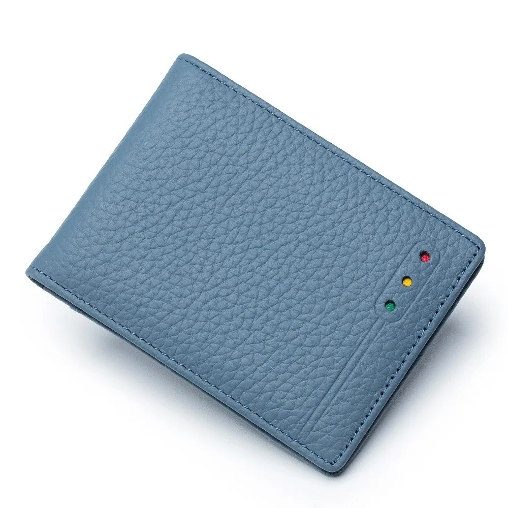 

Fashion Cowhide Male Card Bag Ultra Thin RFID Blocking Vehicle License Case Multifunction Portable ID Card Holder Unisex