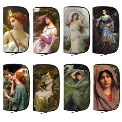 Famous Artist John William Waterhouse Wallet Religious Goddess Angel Purse Classic Beauty Credit Card Holder Coin Money Bag