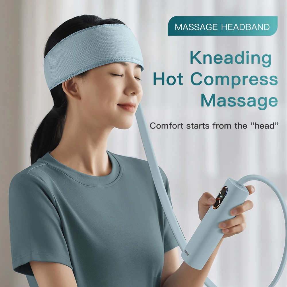 

Electric Massager Heating Air Pressure Head Headband Kneading Head Airbag Massage Belt Scalp Deep Massage Headache Pain Relief