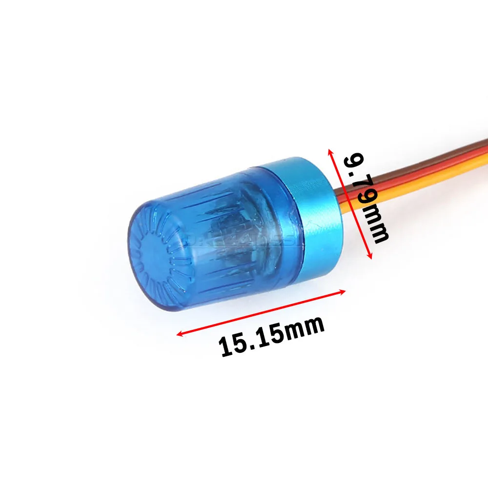 

RC Car LED Light Multi-function Bright Lamp Strobing-blasting Flashing Fast-slow Rotating for 1/10 1/14 Model Truck HSP Axial