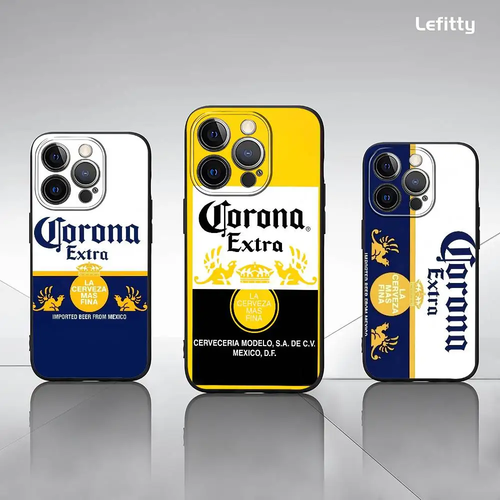 

Classic Retro COM-CoroaS Phone Case For iPhone 16 15 14 13 Pro Max Plus Mini Frosted Soft Shell Funda Shockproof Cases