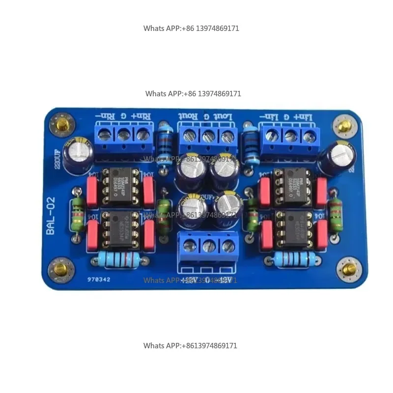 DLHiFi SSM2141 Balanced XLR Input To Unbalanced RCA Single-ended Signal Output Finished Board