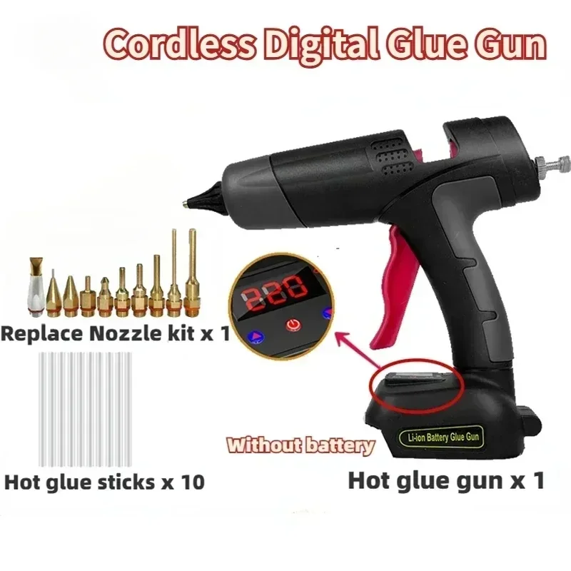 For Makita 18V Cordless Glue Gun Adjustable Temperature Without Battery Silicone Gun Black 11mm Glue Sticks DIY Repair Tools