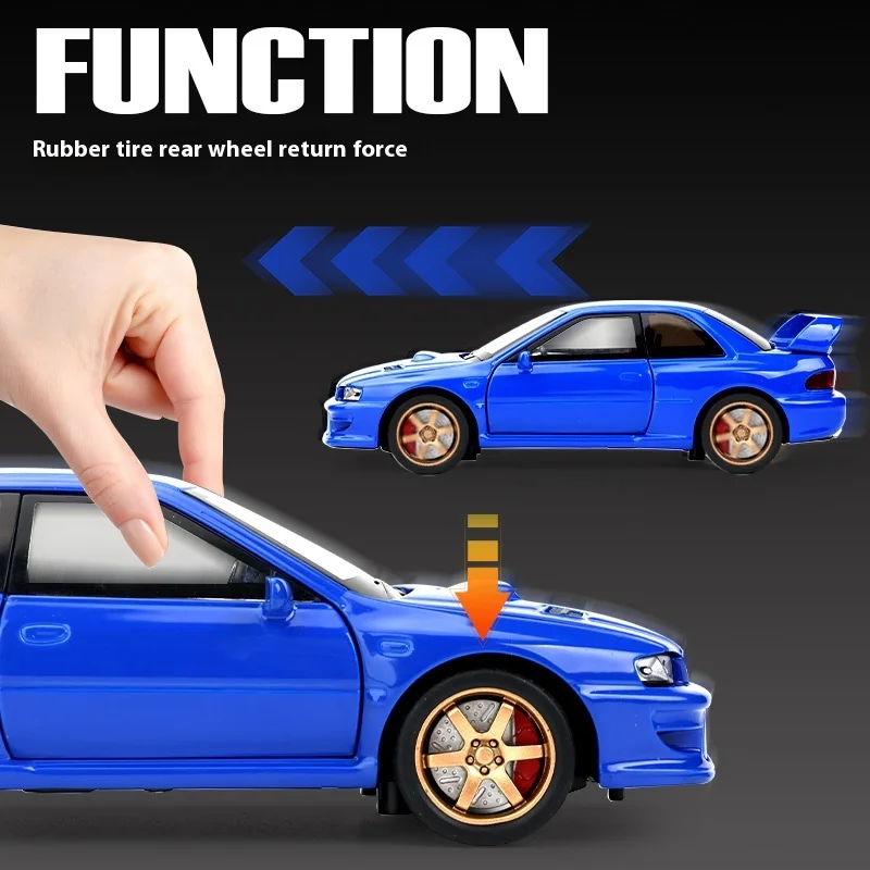 JDM 1:32 Subaru Impreza WRX STI Modified Mini GT Alloy Metal