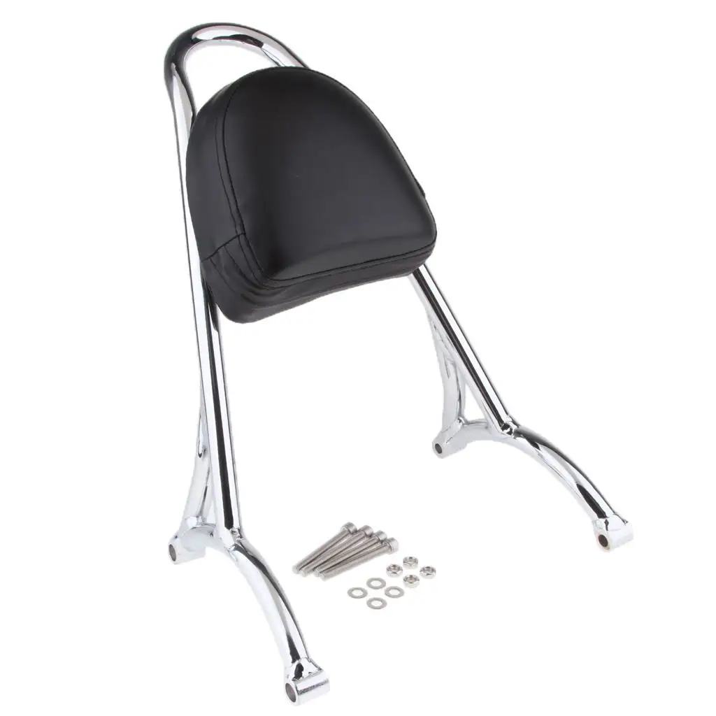 Sissy Bar Passenger Backrest With Leather Pad Rear Luggage Rack