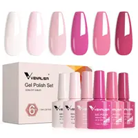 6 uds/kit VENALISA colección del Día de San Valentín uñas rosas encantadoras sin TPO sin HEMA Soak Off UV LED conjunto semipermanente barniz de Gel