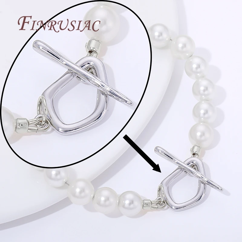 2/4/6Pcs Rhodium Plated Toggle Clasps For Jewelry Making,Necklaces OT Clasps,DIY Clasps Connectors For Bracelets Accessories