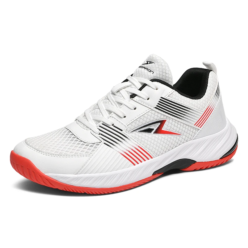 

Matching Couple Athletic Sneakers Lightweight Breathable Badminton Tennis Ping Pong Shoes 638