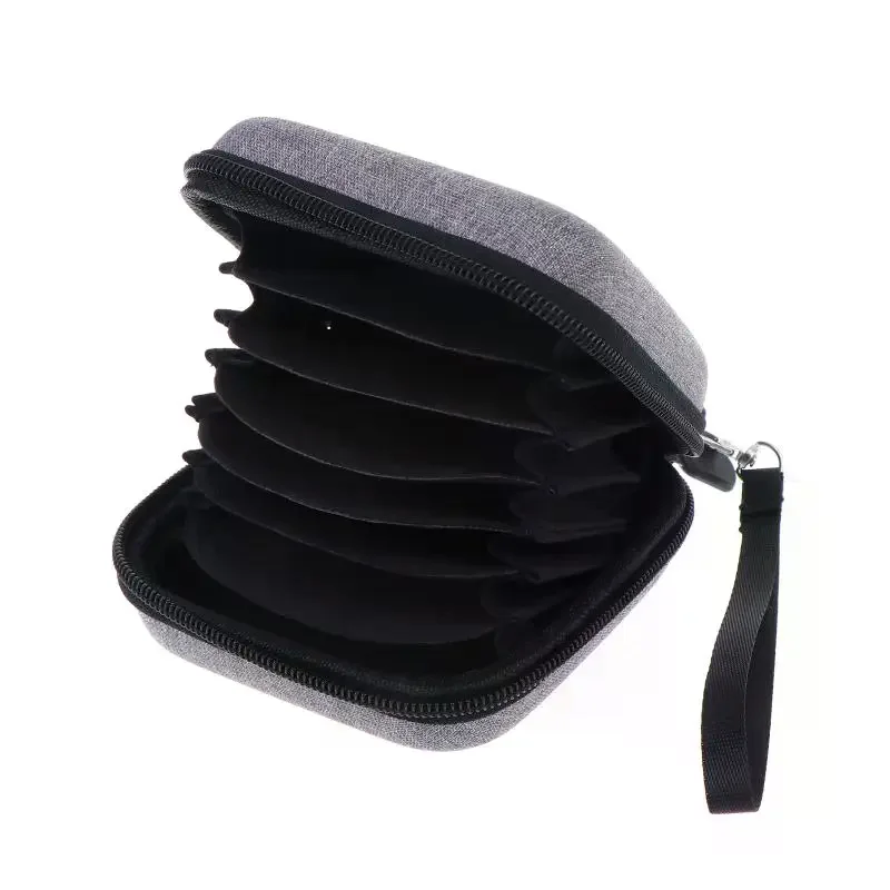 Camera Lens Hard Filter Storage Case Box Water Resistant Shockproof Dust Proof Carrying Bags Expanding Dividers