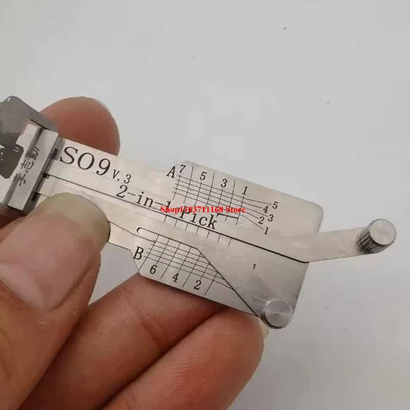 Locksmith Tools Car Bypass Ganzua S09 V4 Lishi 2-in-1 Hyundai Kia Recent 2025 Model Lock Picking Decoder Car Automotive Pick