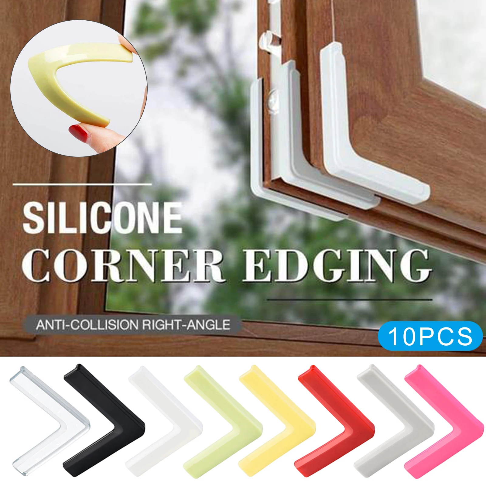 10pcs Anti-collision Right-angle Pvc Corner Edging Furniture Edge Protectors Window Guard Glass Table Corner Wrapping