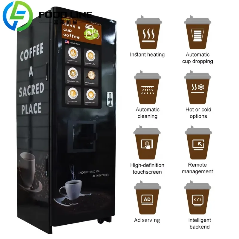 

Factory Custom Coffee Vending Machine with WiFi and 24/7 Self-Service