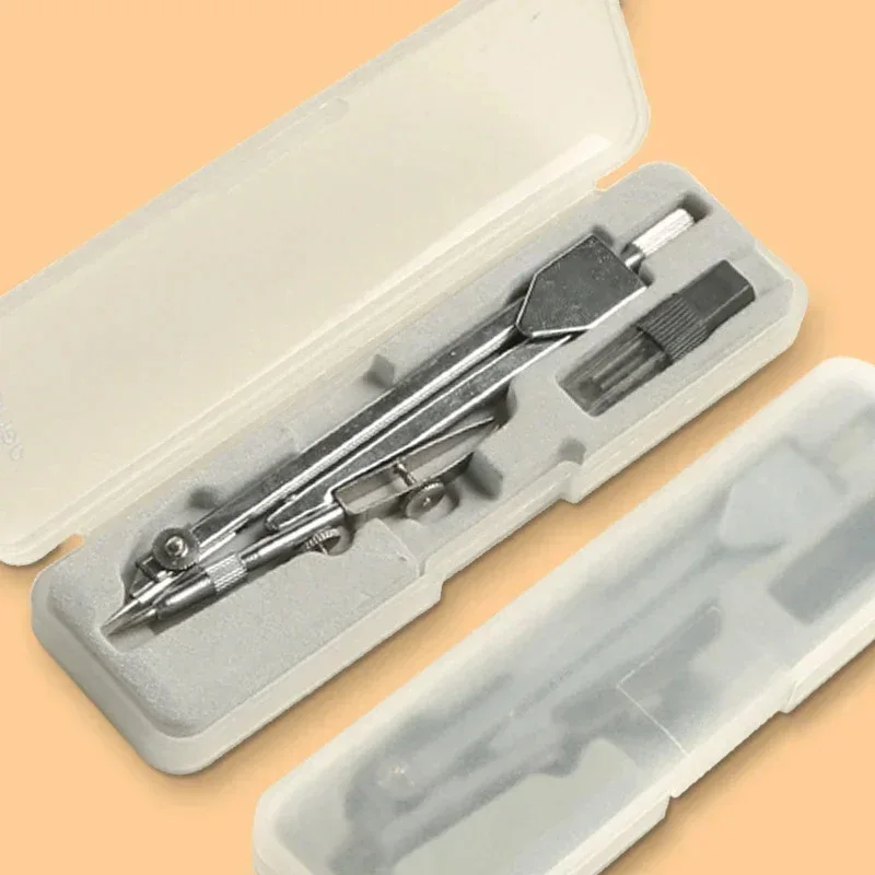 1 Box Stainless Steel Drawing Compass Math Geometry Tools for Circles School Supplies for Student Stationery Drafting Tools