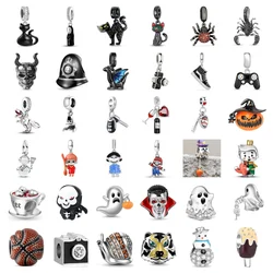 2024 925 Sterling Silver Black Camera Dangle Beads Fit Original Apandorad Charms Bracelets DIY Bead Women Jewelry Making