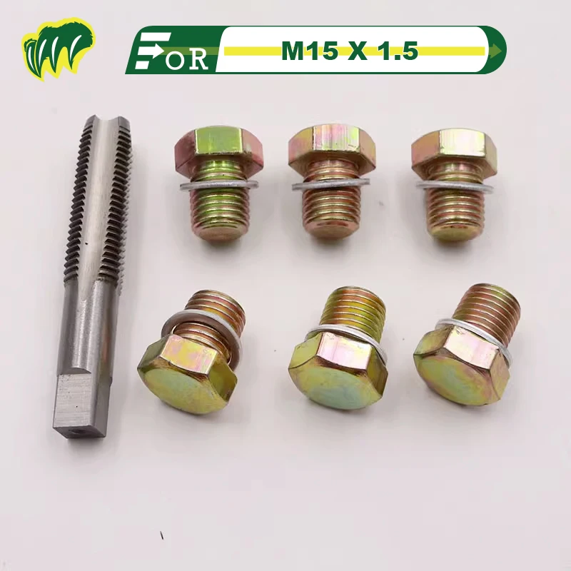 For M13 M15 M17 Oil Drain Plug Screw Sump Drain Nut Oil Drain Bolt With Screw slip tooth repair tool