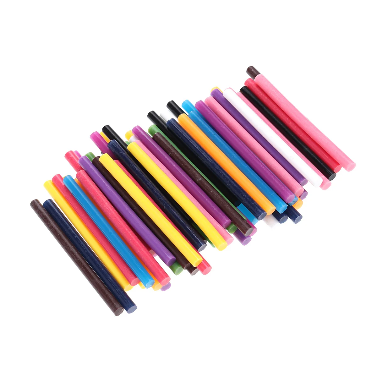 60Pcs Hot Melt Adhesive Sticks Transparent High Viscosity Quick Tool for Crafts Fabrics Ceramics Wood