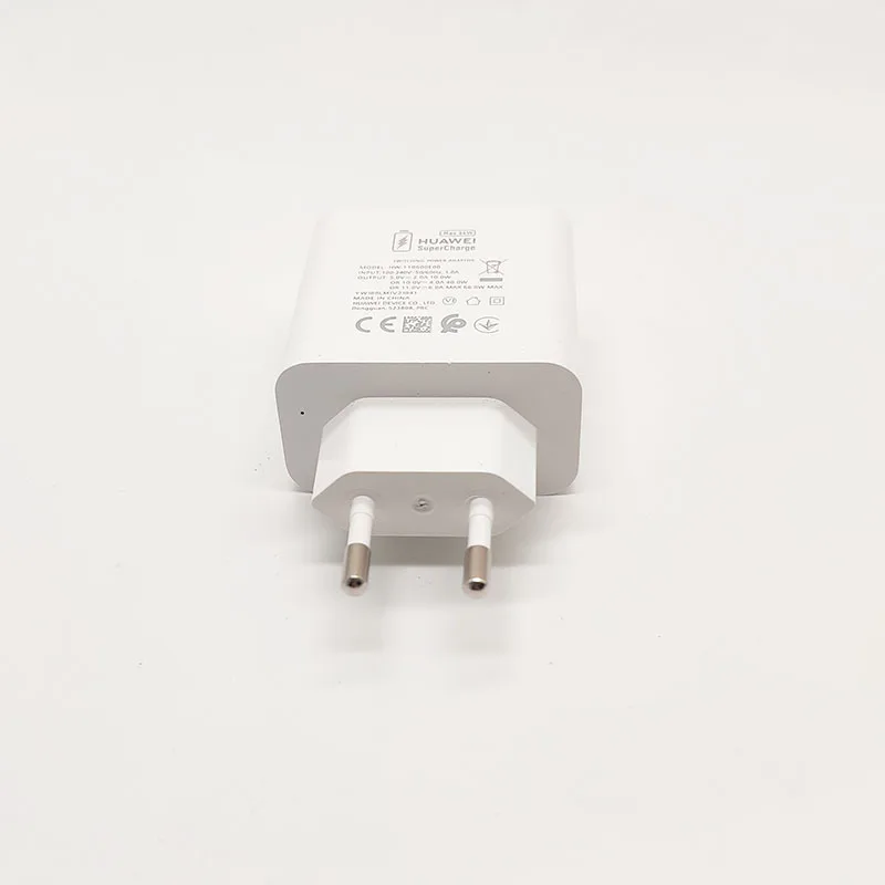 Original Supercharge charger for Huawei P50 p40 mate 40 30 pro plus V40 nova 9 honor 50 11V 6A 66w super Charge EU wall charger