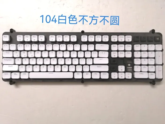 Mechanical keyboard original keycaps retro punk  round  RGB two-color light transmission
