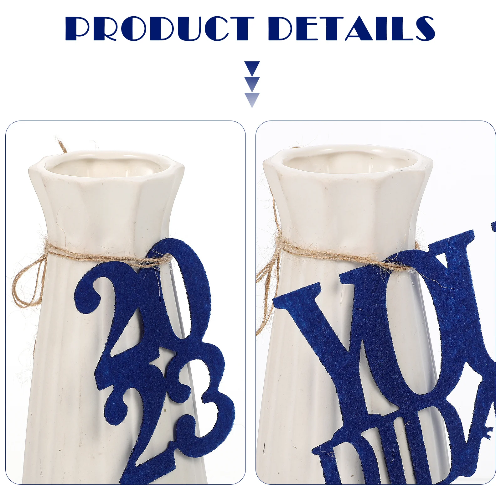 

18pcs Graduation 2023 Tags Decorative Nonwoven Grad Party Supplies Table Centerpiece Wall Hanging Ornament Congrats