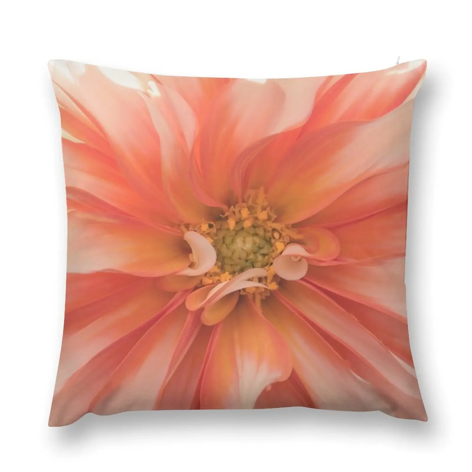 Orange Dahlia Throw Pillow home decor items Christmas Throw Pillows Covers Room decorating items Decorative pillow case pillow