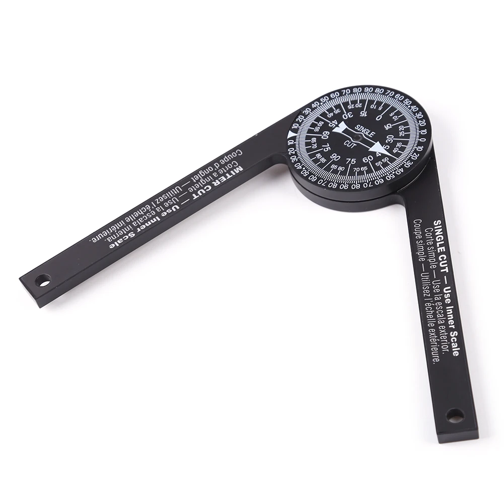 Miter Saw Protractor ABS Digital Protractor Ruler Woodworking Scale Protractor with Marking Pencil Accurate Angle Finder Tool