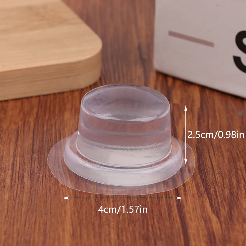NEW 1/3/5PCS Transparent Silicone Door Stopper No Drill Anti Bump Pad For Office Home Safety Protection Dodgers Door Stop