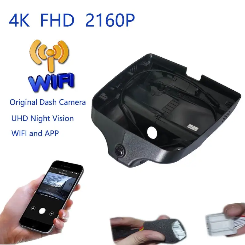 4K Plug And Play Car Video Recorder Wifi DVR Dash Camera For Trumpchi Empow j15 j11 2021 2022 2023 2024 2025 Dashcam Wide Angle