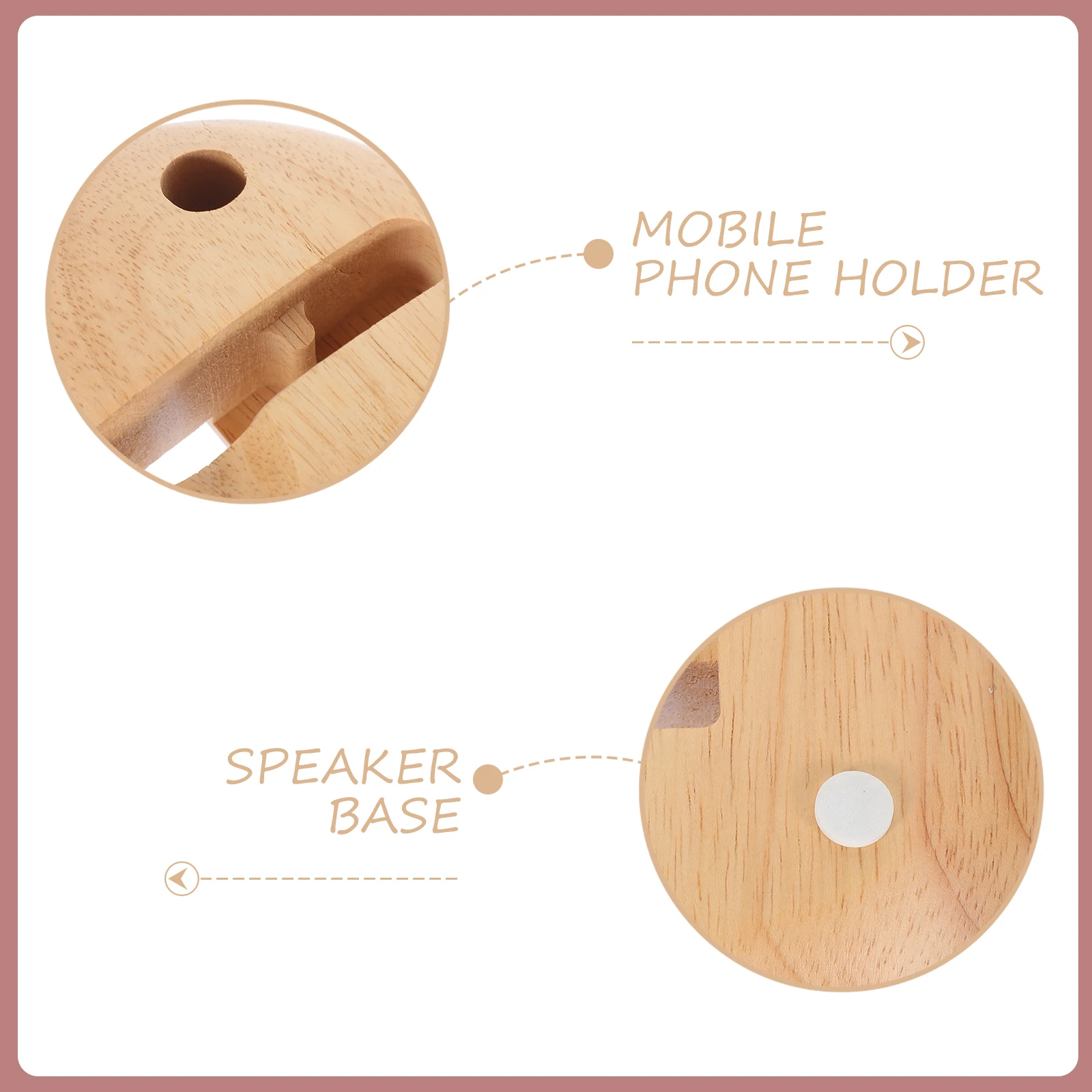 

Wooden Cellphone Holder Stand Handmade Amplifier Compatible Smartphones Prevent Scratch Desktop Phone Bracket Smartphone Stand