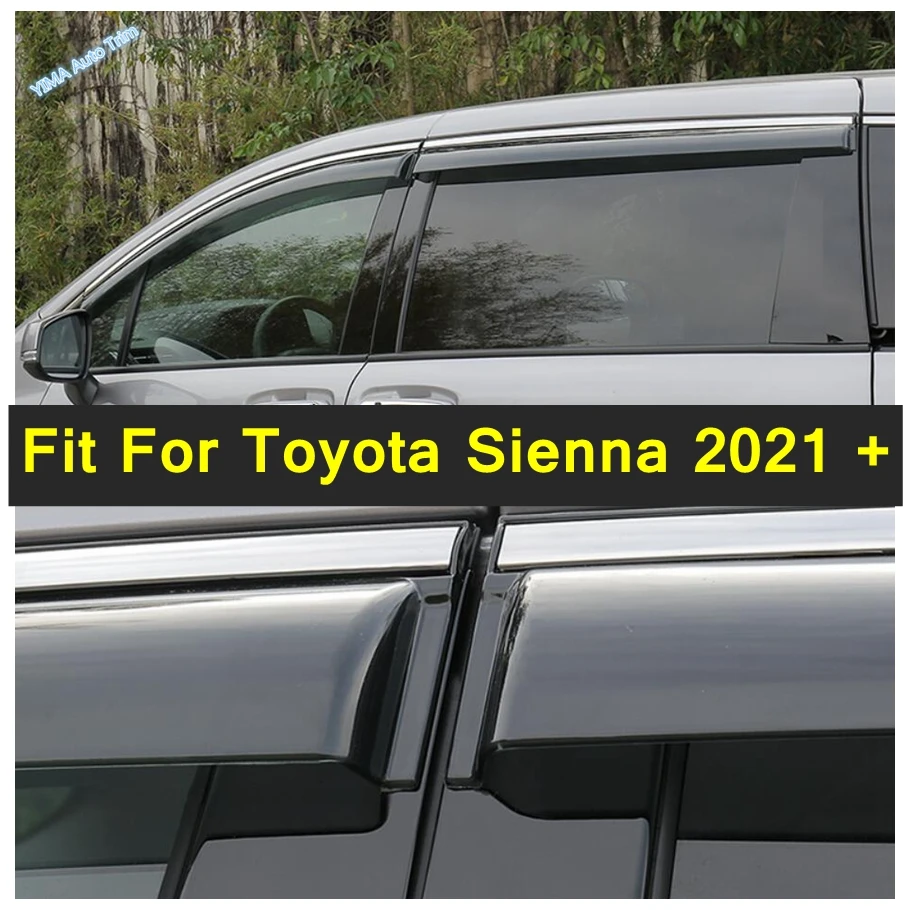 

Window Visors For Toyota Sienna 2021 - 2023 Awnings Wind Rain Deflector Visor Guard Vent Cover Automotive Parts and Accessories