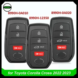 DIYKEY 8990H-0A010,8990H-12350,8990H-0 a020, HYQ14FBW 3/4 pulsante 314.3MHz Smart Remote Key Fob per Toyota Corolla Cross 2022 2023