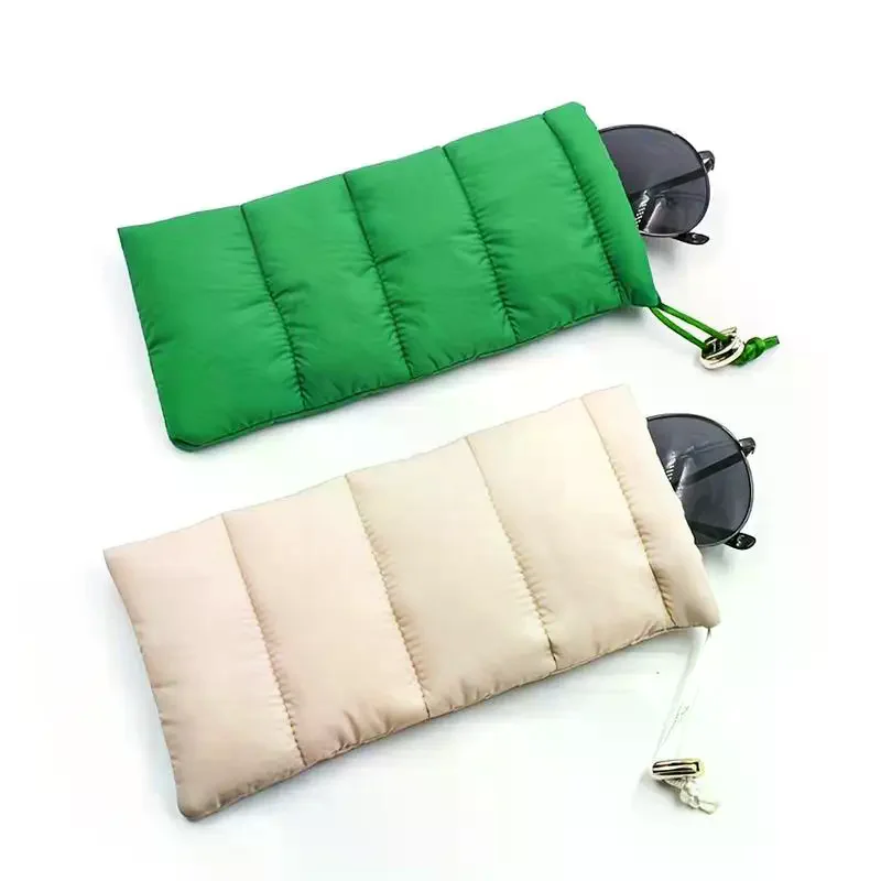 Portable Drawstring Eyeglass Storage Bag Down Cotton Eyeglass Case Mobile Phone Storage Bag Perfect For Daily Travel