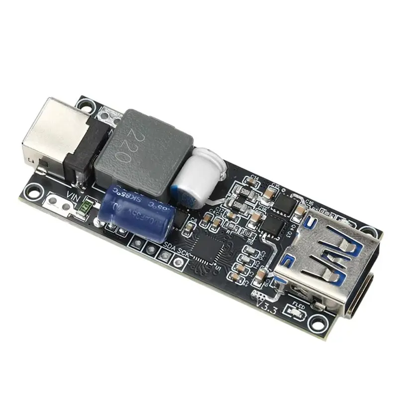 Y43A-SW3518 Car Motherboard Multi-Protocol High Power Fast PD100W Vehicle Desktop Motherboard DC 6-30V