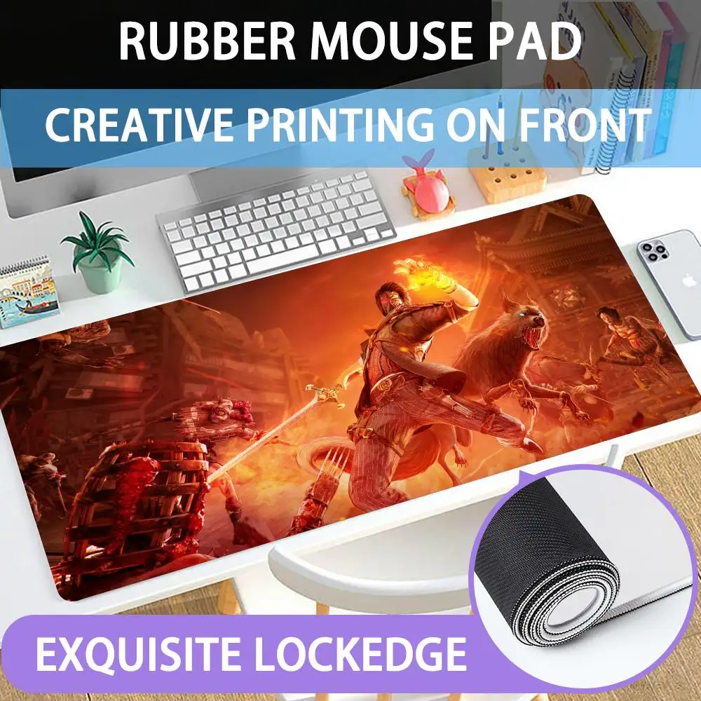 

Mouse Pad Large rubber mouse pad with lock edge computer gamer HD HELLSWEEPER printing desk pad keyboard pad