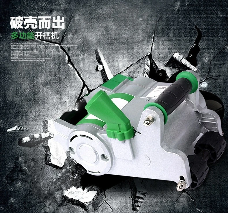 Multifunctional water and electricity installation one-time forming wall foam brick slotting machine without dead ends
