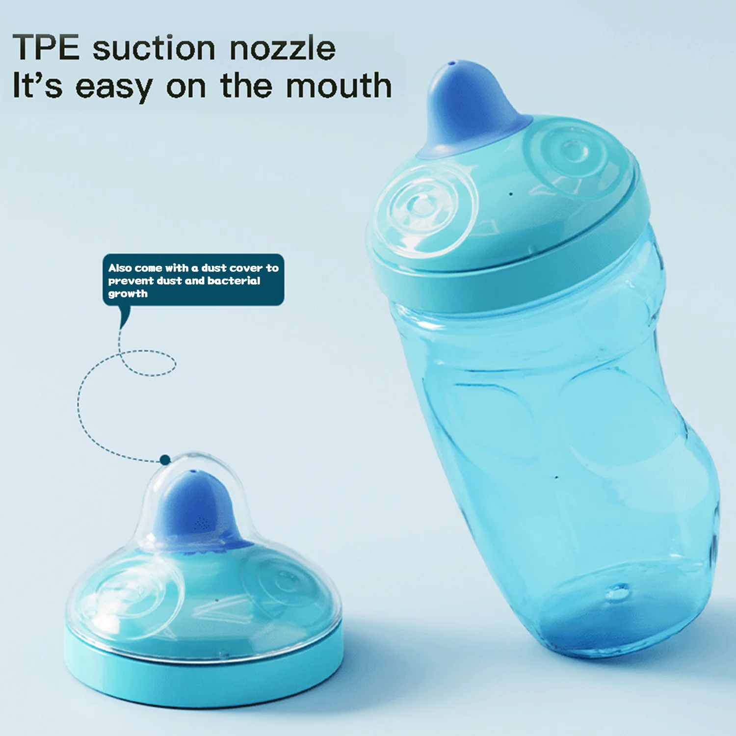 

1PC 300ML baby water cup, duckbill cup, learn to drink cup, milk cup, drop-proof and leak-proof, BPA-free birthday gift