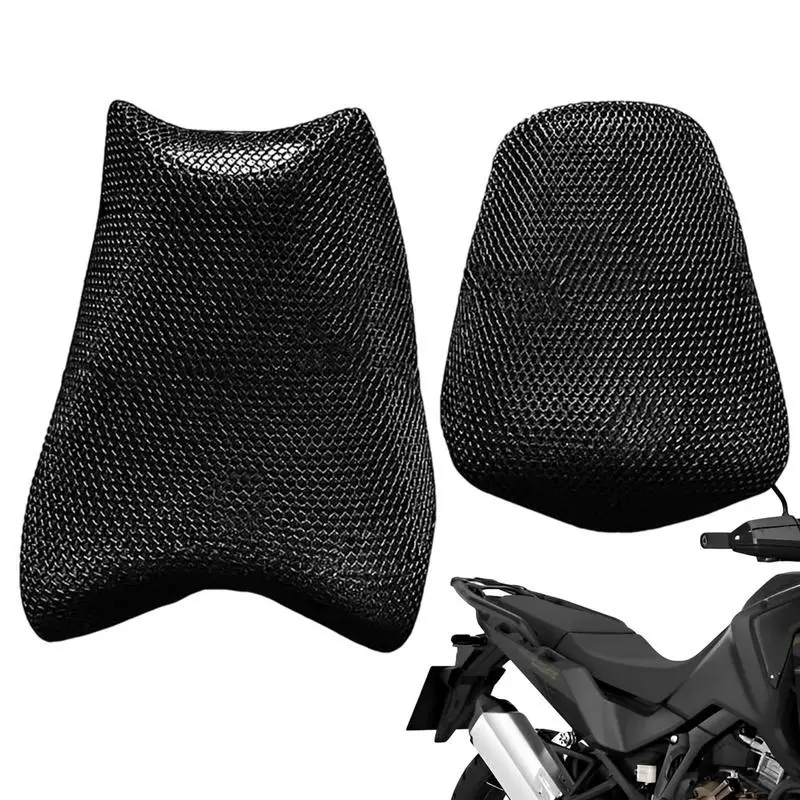 

2pcs Motorbike 3D Mesh Covers Motorcycle Seat Cover Breathable Summer Cool Cushion For Honda Africa Twin 1100 Crf1100L ADVANTURE