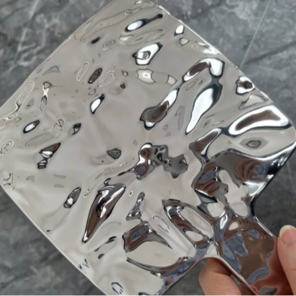 Specchi per trucco portatili con manico elettrolitico Specchio per trucco quadrato rotondo a mano Specchio cosmetico piccolo per bellezza HD da donna