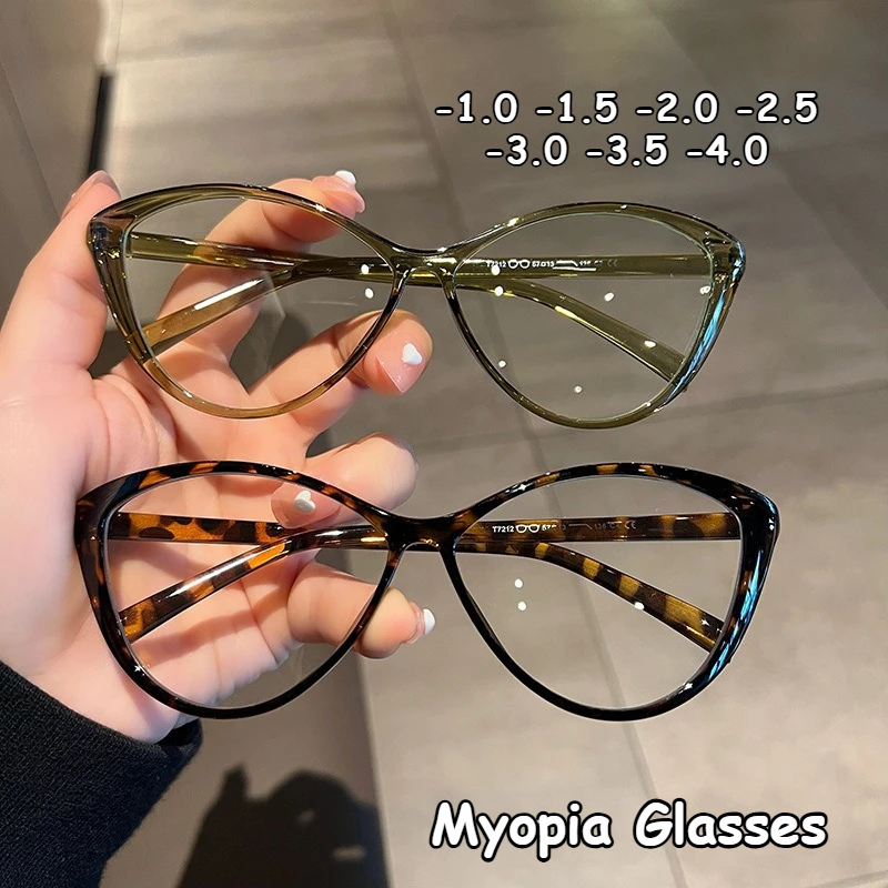 Nuevas gafas de ojo de gato con montura de acetato, gafas para mujer, gafas antifatiga para ordenador, gafas Retro de moda para mujer