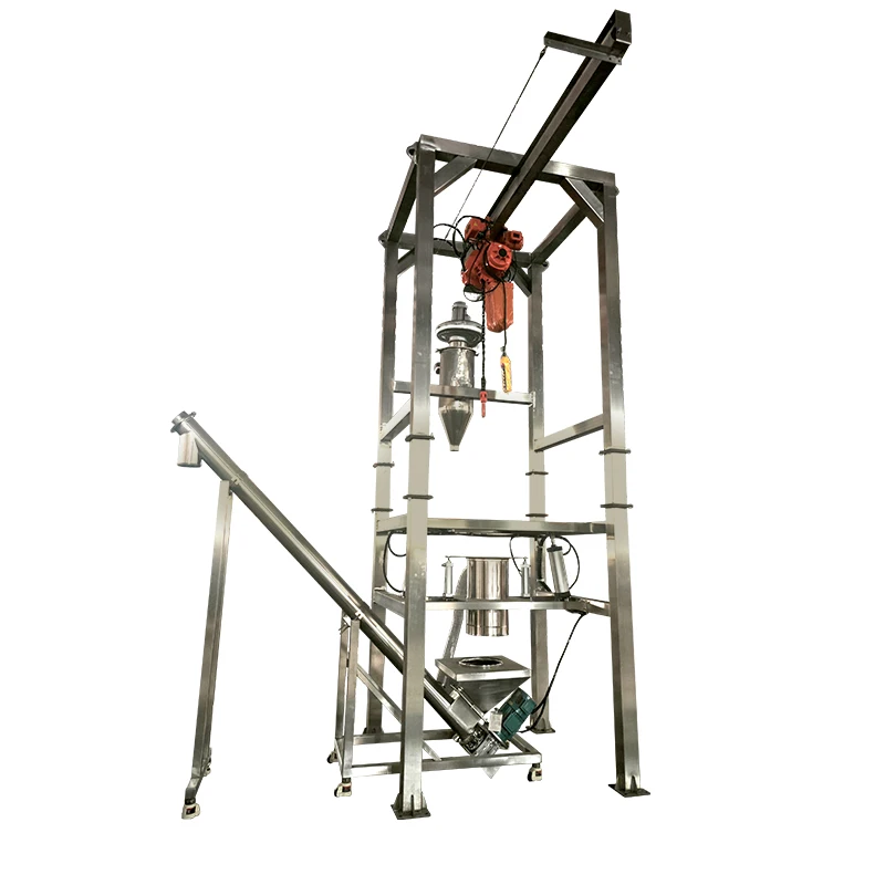 Industrial Custom Solutions for Fertilizer Paint Pigment Silica Sand Bulk Bag Unloader With Tonnage Feeding Station