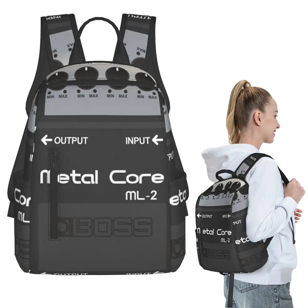 Boss Overdrive Bluesbreaker Guitar Pedal (7) Backpack Student BookBag Boys Girls School Bag Laptop Shoulder Bags Men Women