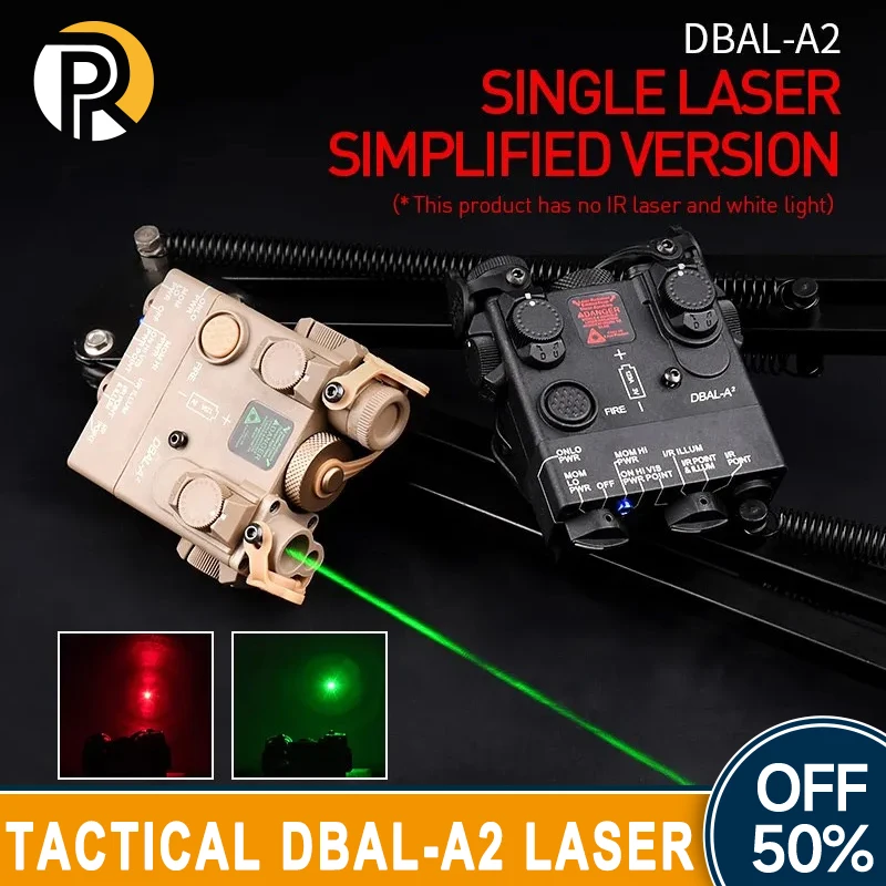 

Airsoft WADSN Tacitcal DBAL-A2 Laser Pointer Red Blue Green Dot Sight Aming Laser Fit 20mm Picatinny Rail Huntng Weapon Light