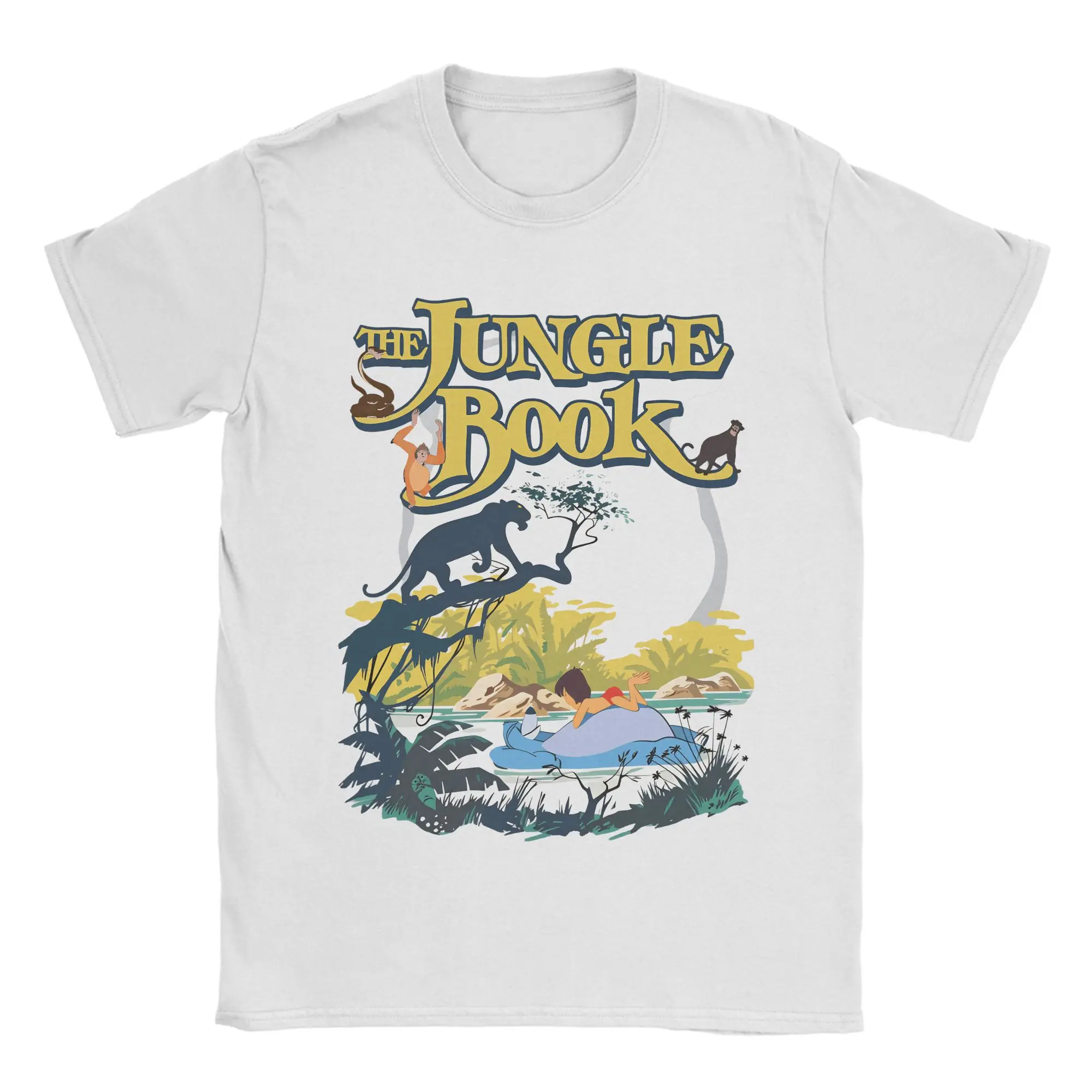 The Jungles Books T Shirt Summer  Cotton T Shirts For Adult Hip Hop Casual Tshirt Short Sleeves Y2K Retro Tops