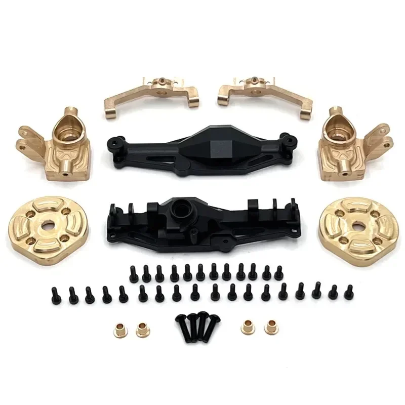 

MJX H12Y H12Y+ Металлический корпус заднего моста для радиоуправляемого автомобиля, латунная задняя чашка и крышка шестерни - 6061 Алюминий и латунная конструкция