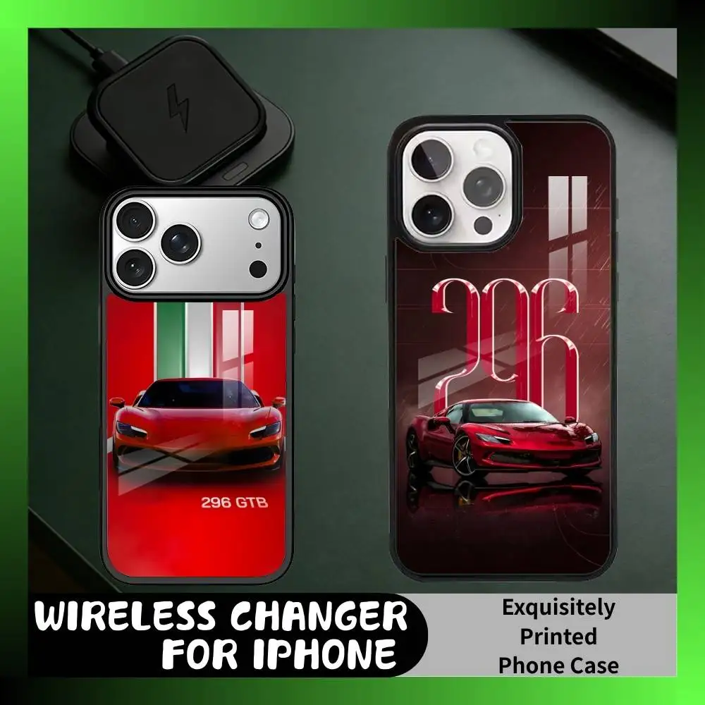

Fer 296 GTB Phone Case For iPhone17,16,15,14,13 Plus,Pro Max Magnetic For Magsafe Wireless Charging