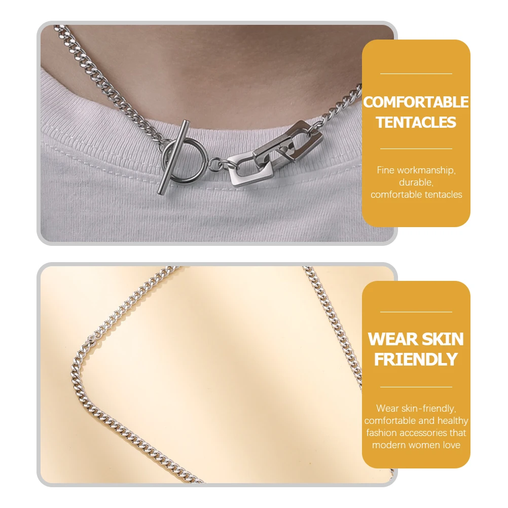 

Clavicle Chain Choker for Toggle Necklace Women Girls Men Fashion Jewelry Collection Choker Necklaces Skin Friendly