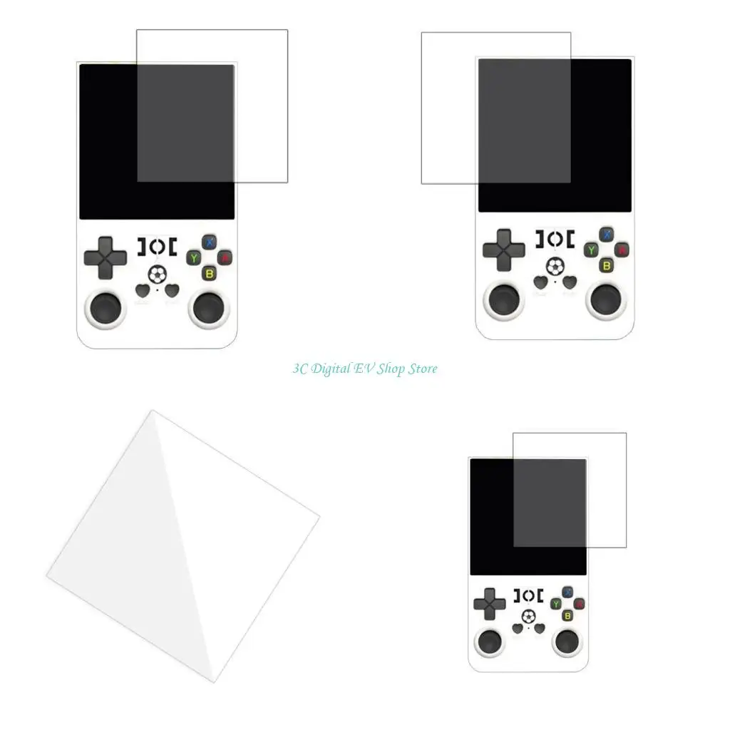 E74D 9H Hardness Tempered Glass Guard for R36Max Handheld Console Gaming Device Offering Scratch Resistance