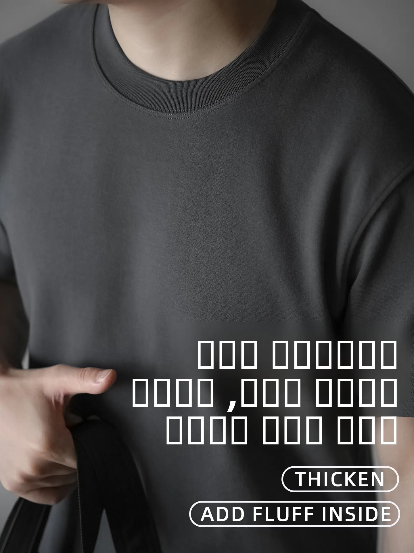 

Мужская термофутболка с круглым вырезом, утепленная, с защитой от холода, из смесового полиэстера и спандекса, для спорта